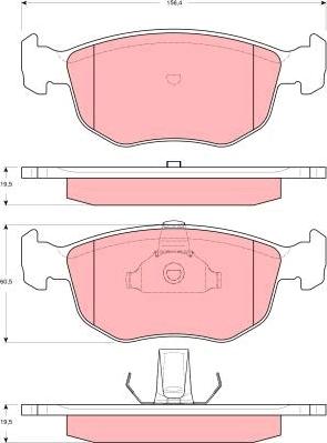 TRW GDB1618 - Set placute frana,frana disc aaoparts.ro