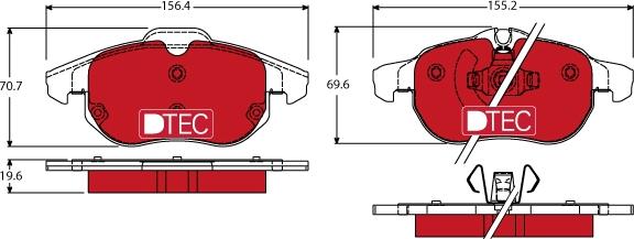 TRW GDB1613DTE - Set placute frana,frana disc aaoparts.ro