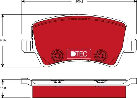 TRW GDB1685DTE - Set placute frana,frana disc aaoparts.ro