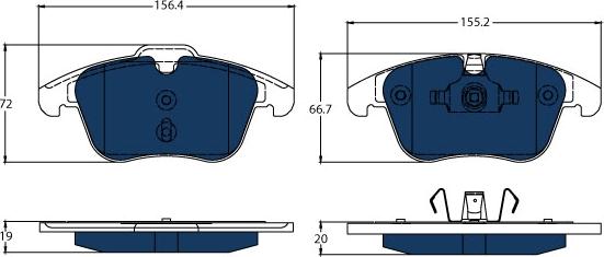 TRW GDB1683BTE - Set placute frana,frana disc aaoparts.ro