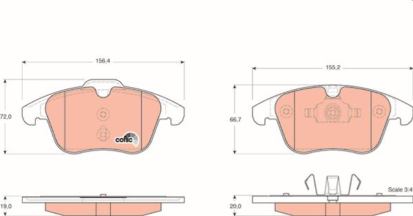 TRW GDB1683 - Set placute frana,frana disc aaoparts.ro