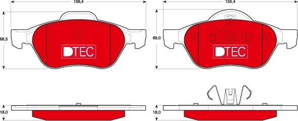 TRW GDB1687DTE - Set placute frana,frana disc aaoparts.ro