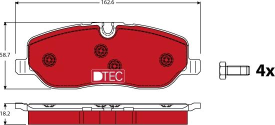 TRW GDB1631DTE - Set placute frana,frana disc aaoparts.ro