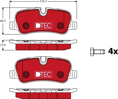 TRW GDB1632DTE - Set placute frana,frana disc aaoparts.ro