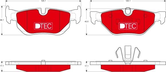 TRW GDB1626DTE - Set placute frana,frana disc aaoparts.ro