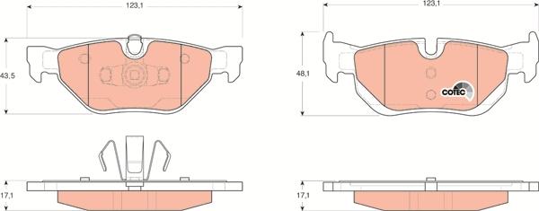 TRW GDB1626 - Set placute frana,frana disc aaoparts.ro