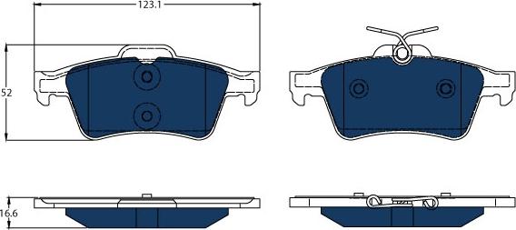 TRW GDB1621BTE - Set placute frana,frana disc aaoparts.ro