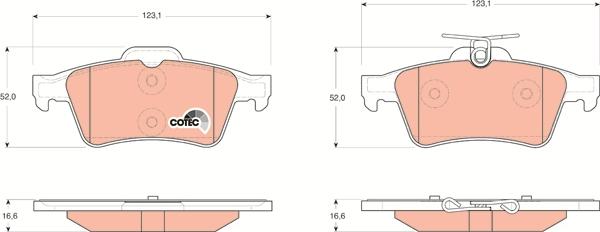 TRW GDB1621 - Set placute frana,frana disc aaoparts.ro