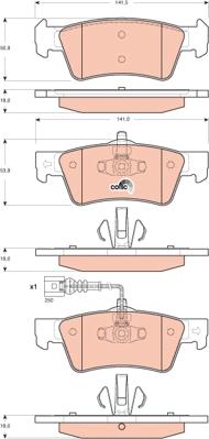 TRW GDB1671 - Set placute frana,frana disc aaoparts.ro