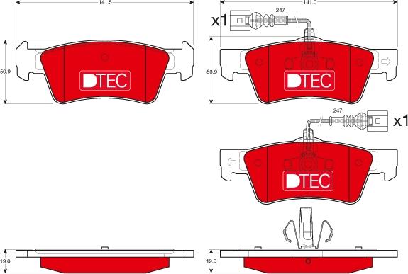 TRW GDB1672DTE - Set placute frana,frana disc aaoparts.ro