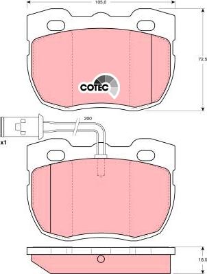 TRW GDB1093 - Set placute frana,frana disc aaoparts.ro