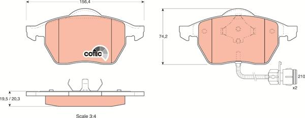 TRW GDB1049 - Set placute frana,frana disc aaoparts.ro