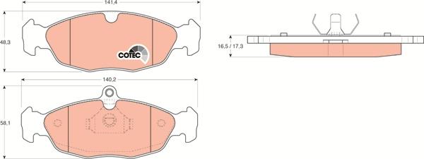 TRW GDB1040 - Set placute frana,frana disc aaoparts.ro