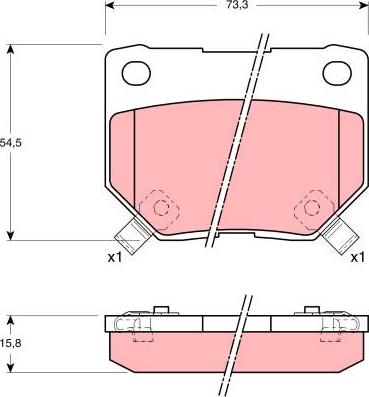 TRW GDB1007 - Set placute frana,frana disc aaoparts.ro