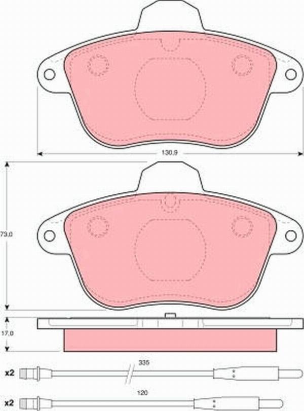TRW GDB1085 - Set placute frana,frana disc aaoparts.ro