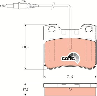 TRW GDB1031 - Set placute frana,frana disc aaoparts.ro