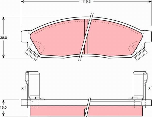 TRW GDB1038 - Set placute frana,frana disc aaoparts.ro