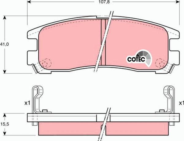 TRW GDB1023 - Set placute frana,frana disc aaoparts.ro