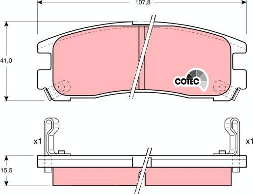 TRW GDB1023 - Set placute frana,frana disc aaoparts.ro