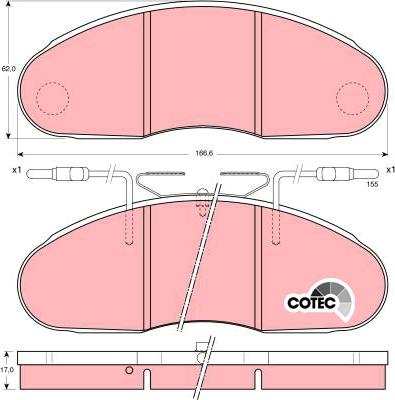 TRW GDB1077 - Set placute frana,frana disc aaoparts.ro