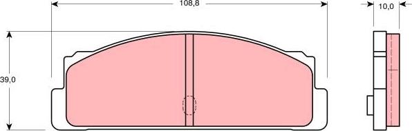 TRW GDB107 - Set placute frana,frana disc aaoparts.ro