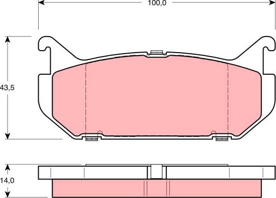 TRW GDB1140 - Set placute frana,frana disc aaoparts.ro