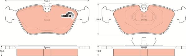 TRW GDB1159 - Set placute frana,frana disc aaoparts.ro