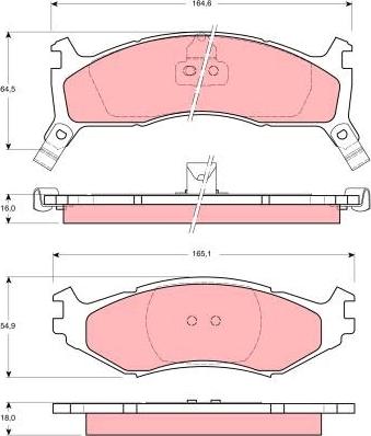 TRW GDB1158 - Set placute frana,frana disc aaoparts.ro