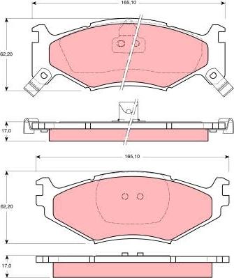 TRW GDB1157 - Set placute frana,frana disc aaoparts.ro