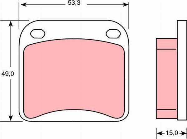 TRW GDB115 - Set placute frana,frana disc aaoparts.ro