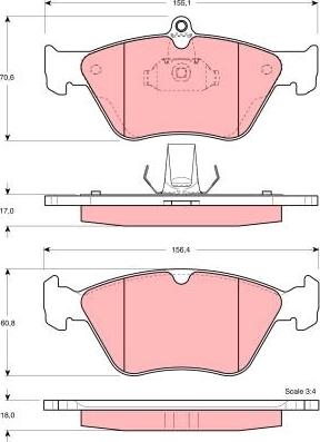 TRW GDB1166 - Set placute frana,frana disc aaoparts.ro