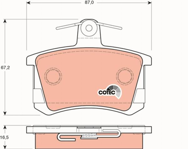 TRW GDB1163 - Set placute frana,frana disc aaoparts.ro