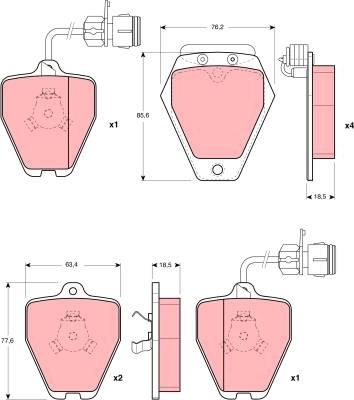 TRW GDB1162 - Set placute frana,frana disc aaoparts.ro