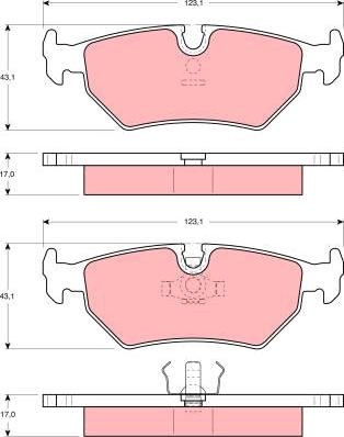 TRW GDB1109 - Set placute frana,frana disc aaoparts.ro