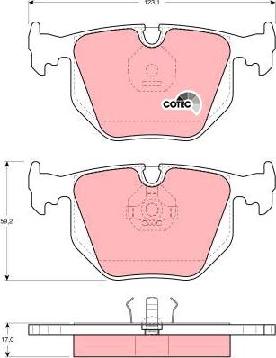 TRW GDB1119 - Set placute frana,frana disc aaoparts.ro