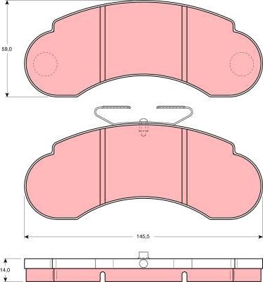 TRW GDB1114 - Set placute frana,frana disc aaoparts.ro