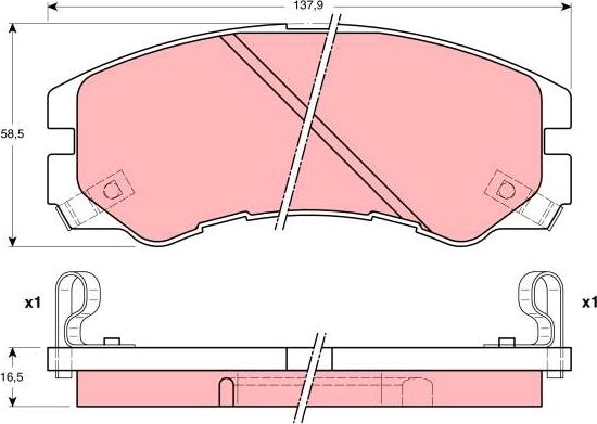 TRW GDB1186 - Set placute frana,frana disc aaoparts.ro