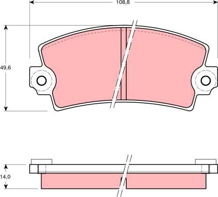 TRW GDB118 - Set placute frana,frana disc aaoparts.ro