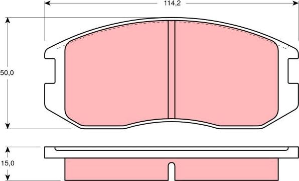 TRW GDB1129 - Set placute frana,frana disc aaoparts.ro