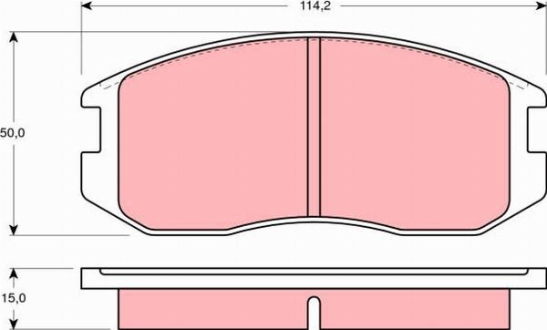 TRW GDB1129 - Set placute frana,frana disc aaoparts.ro