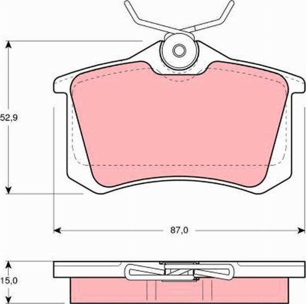 TRW GDB1121 - Set placute frana,frana disc aaoparts.ro