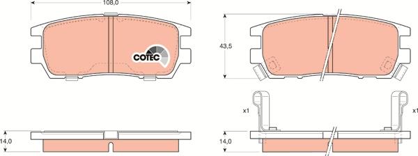 TRW GDB1127 - Set placute frana,frana disc aaoparts.ro