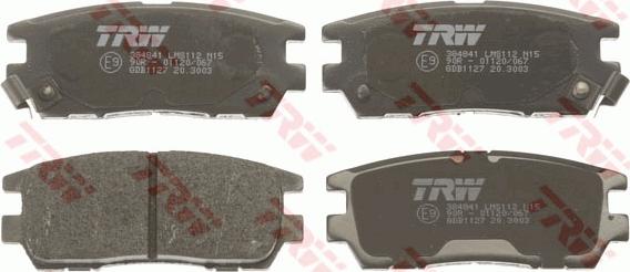 TRW GDB1127 - Set placute frana,frana disc aaoparts.ro