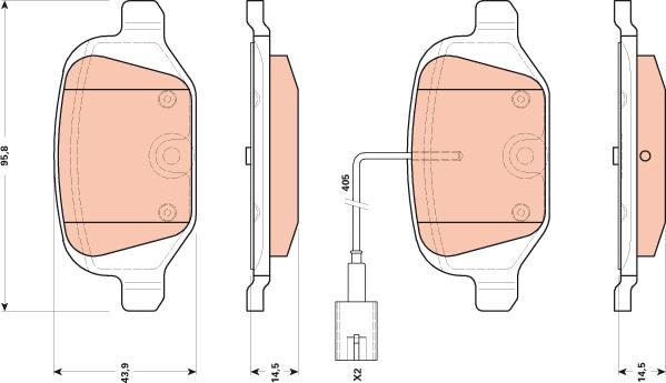 TRW GDB1894 - Set placute frana,frana disc aaoparts.ro