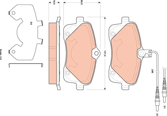 TRW GDB1895 - Set placute frana,frana disc aaoparts.ro