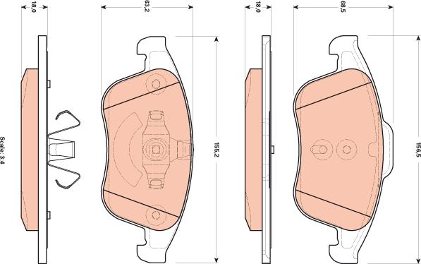 TRW GDB1896 - Set placute frana,frana disc aaoparts.ro