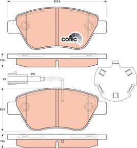 TRW GDB1891 - Set placute frana,frana disc aaoparts.ro