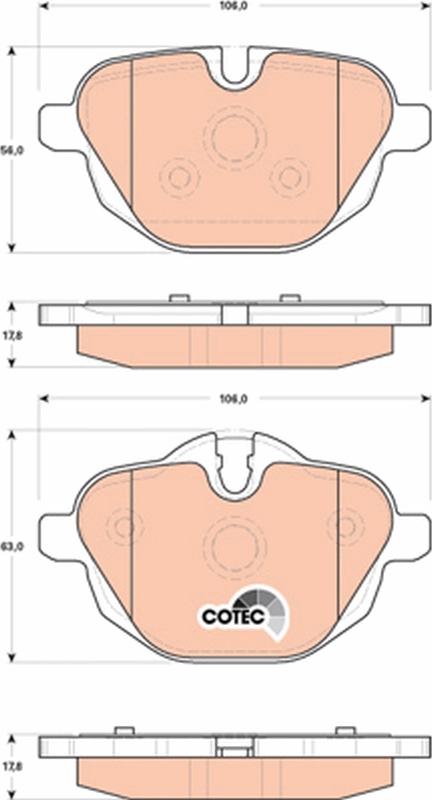 TRW GDB1840 - Set placute frana,frana disc aaoparts.ro