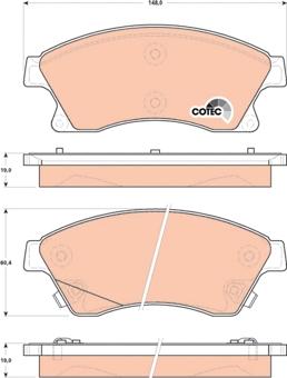 TRW GDB1843 - Set placute frana,frana disc aaoparts.ro