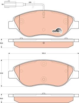 TRW GDB1855 - Set placute frana,frana disc aaoparts.ro